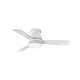 preview thumbnail 1 of 5, Hinkley Trey LED Outdoor Ceiling Fan - Matte White - 44"
