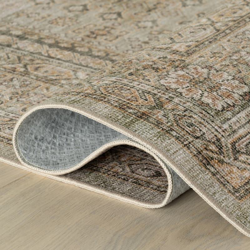 Nuloom Yalindra Meallion Traditional Washable Area Rug