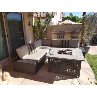 Havenside Home Best Sail Bridge Outdoor 6-piece Wicker Sofa Set