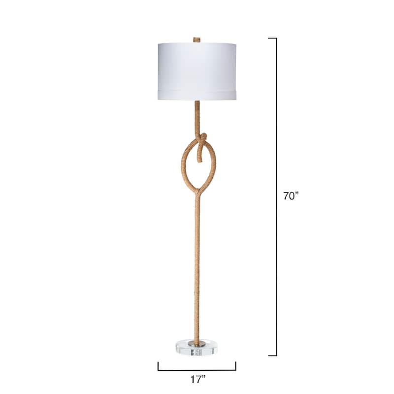 Jamie Young Knot Rope 1-Light Floor Lamp