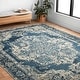 preview thumbnail 9 of 7, Alexander Home Armanda Modern Floral Indoor/ Outdoor Area Rug