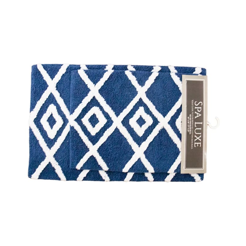Spa Lux Criss Cross Bath Rug Set