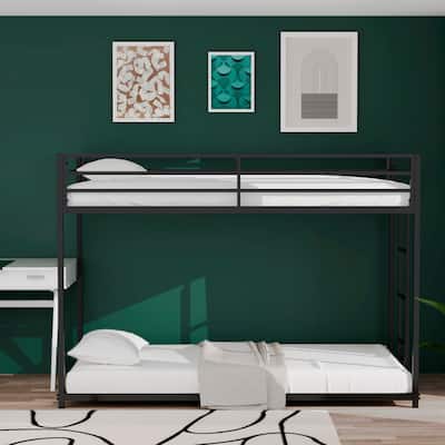 Twin over Twin Metal Bunk For Bedroom
