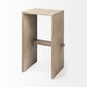 preview thumbnail 30 of 29, Aida Natural Brown Solid Wood Bar Stool