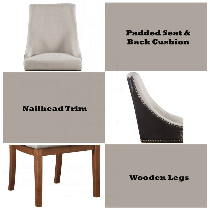 Comfortable and Stylish Side Chair Set for Versatile Use and Enhanced Décor