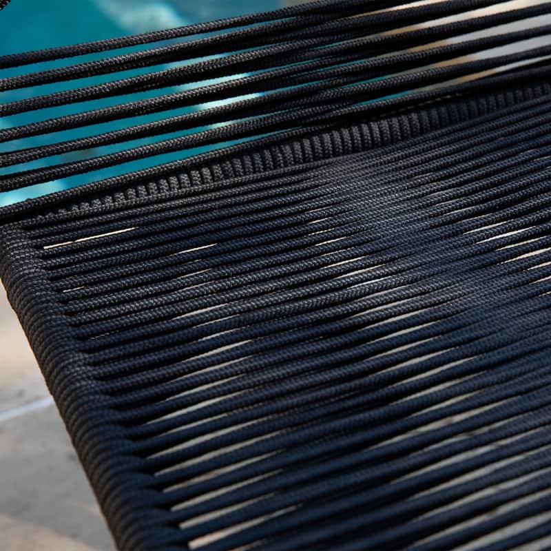SEI Furniture Padko 2-Piece Stackable Outdoor Rope Chairs