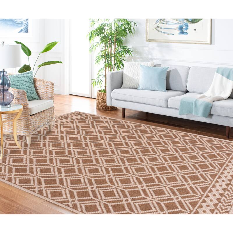 Martha Stewart by SAFAVIEH Washable Fulden Indoor/ Outdoor Waterproof Rug