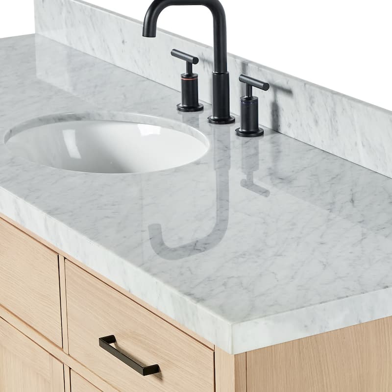 Ariel T067SCWOVO Hepburn 67" Free Standing Single Basin Vanity Set