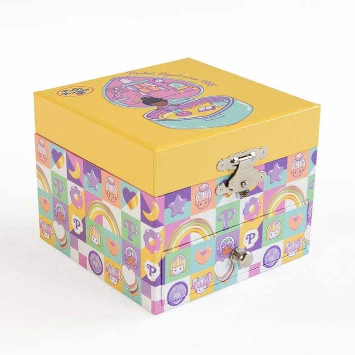 Polly Pocket Square Musical Jewelry Box by Mele and Co - N/A