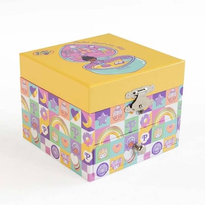 Polly Pocket Square Musical Jewelry Box by Mele and Co - N/A