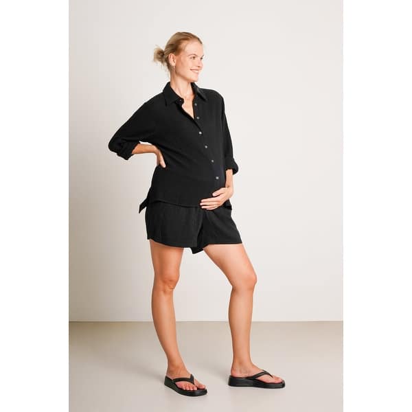 slide 2 of 10, The Easy Shirt Black - 2 Large