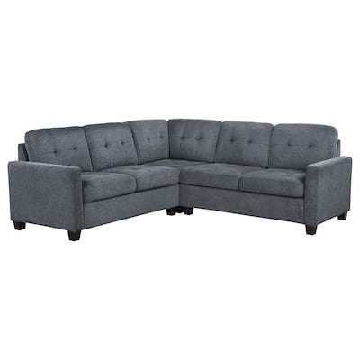 Georgina 3-piece Upholstered Sectional Sofa - 84.5" x 79" x 35.25"