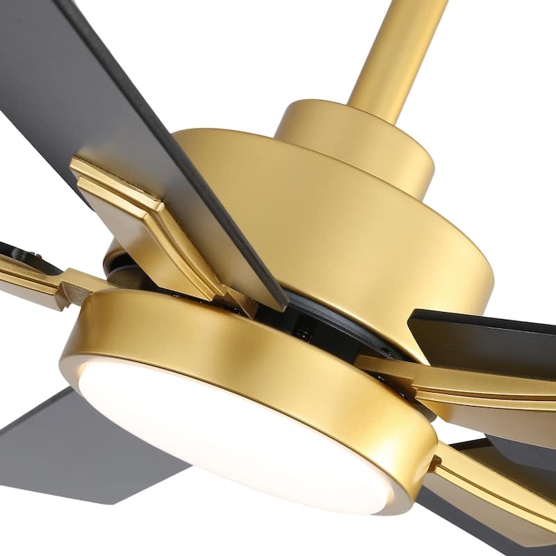 52 inch 5 Blade LED Ceiling Fan with Remote and Light Kit