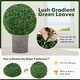 preview thumbnail 8 of 8, Gymax 2 PCS 20'' Artificial Boxwood Topiary Balls Sun-protective Round