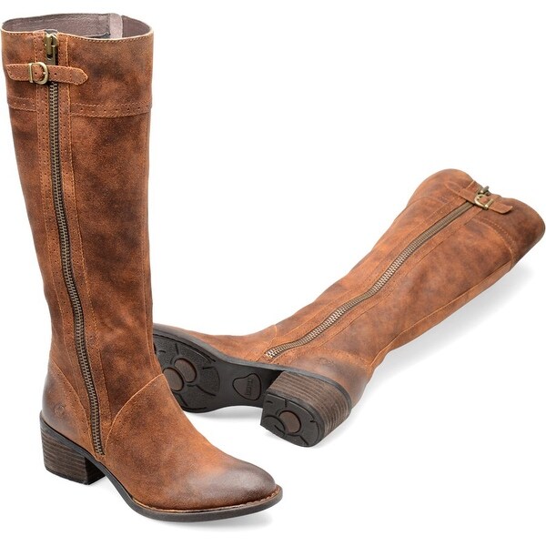 born distressed leather boots