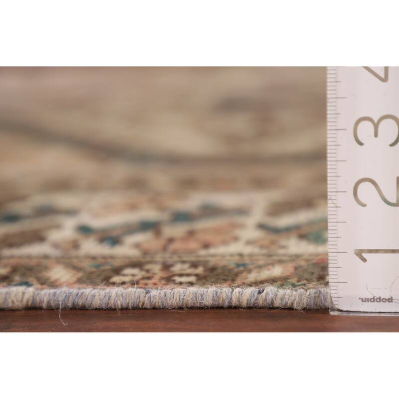 Tribal Distressed Bakhtiari Persian Antique Rug Handmade Wool Carpet - 5'2" x 9'11"