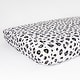 preview thumbnail 1 of 4, Rizzy Home Leopard Print Cotton Fitted Cribsheet - 28" X 52"