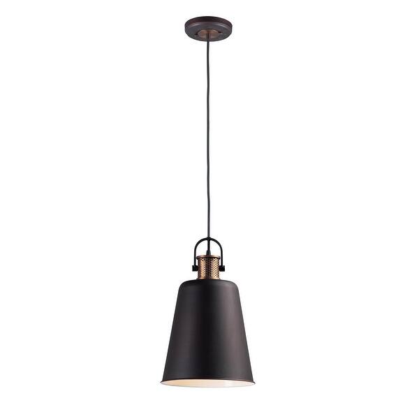 slide 2 of 5, Sedona 1-Light Pendant - oil rubbed bronze / antique brass