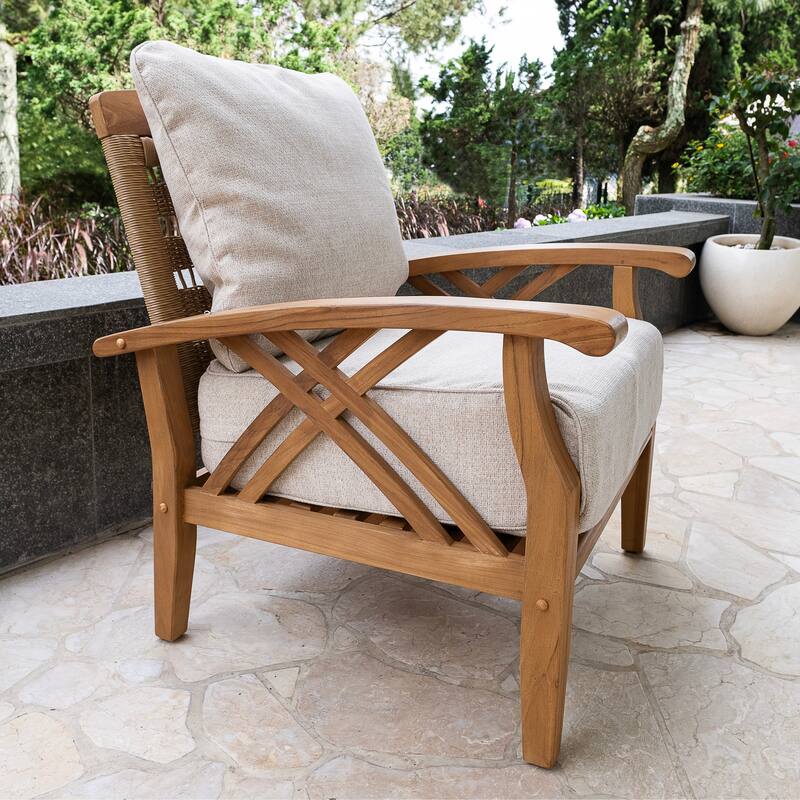 Cambridge Casual Carmel Teak Patio Conversation Set of 5