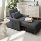 preview thumbnail 3 of 64, 3-in-1 Adjustable Sleeper Sofa Bed, Pull Out Chair Sofa, Convertible Folding Bed for Living Room