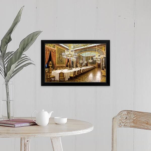 Shop Madrid Dining Room In Royal Palace Spain Black Framed