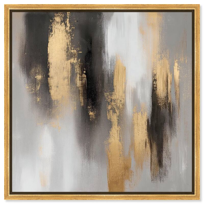 Gleaming Abyss II Canvas by Art Remedy - Gold - 24" x 24"