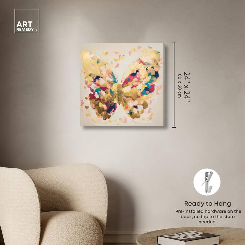 Flutter of Fortitude II Canvas by Art Remedy, Gallery Wrapped