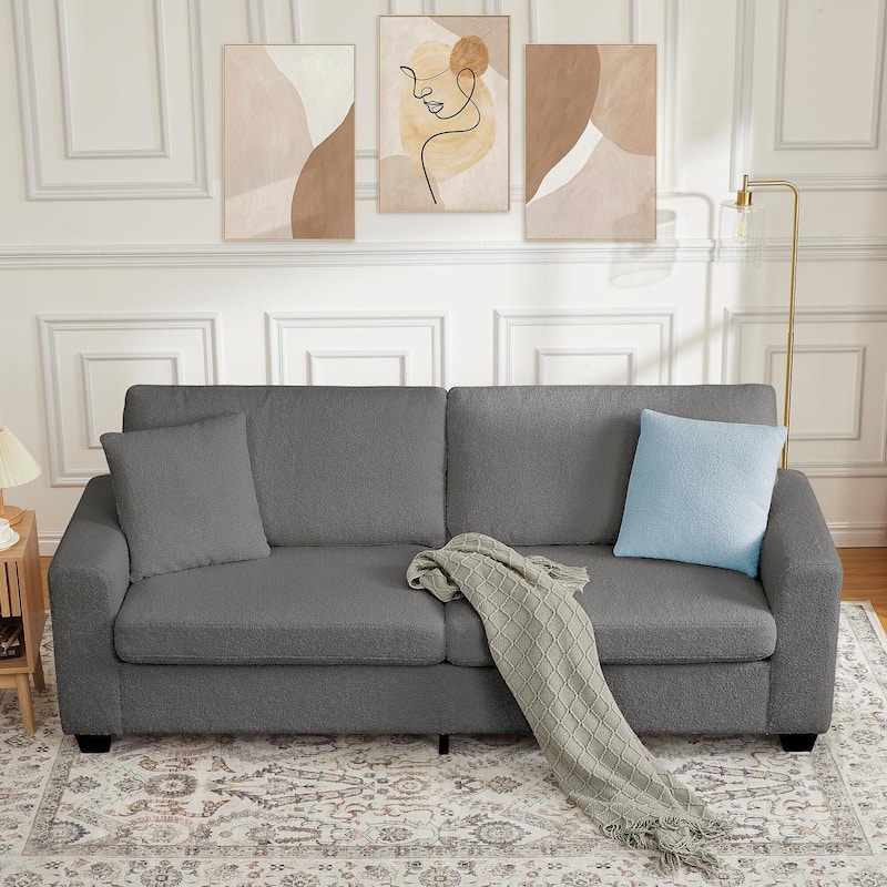83'' Comfy Cloud Couch, Modern 3 Seater Deep Seat Sofa with Wide Armrester