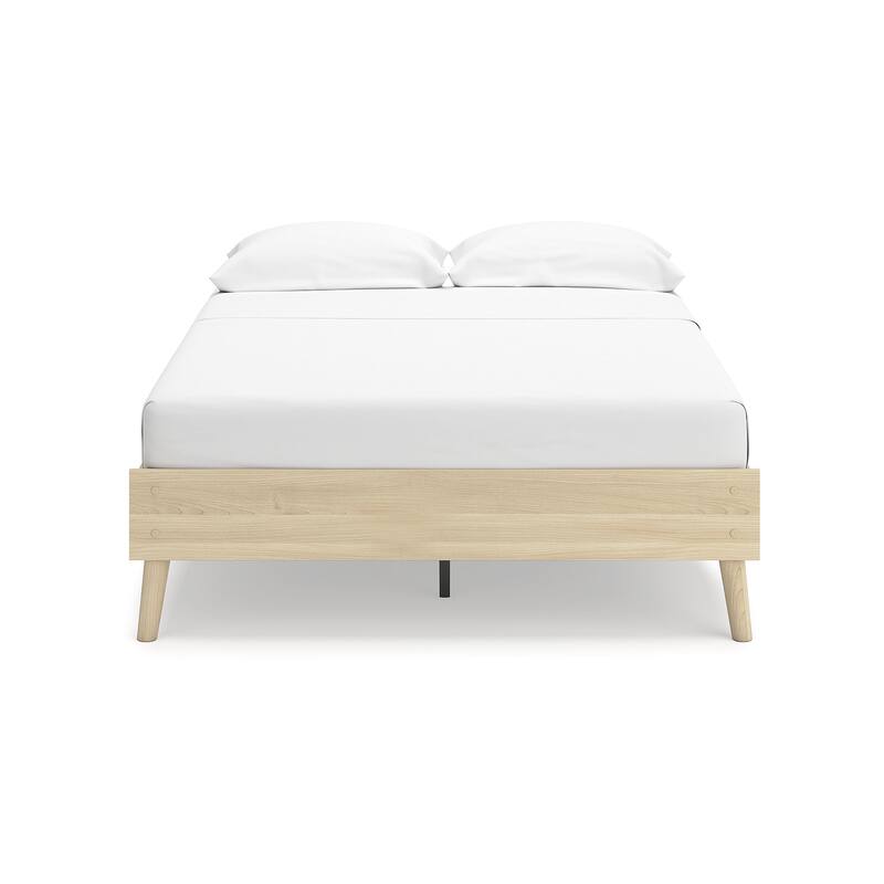 Signature Design by Ashley Cabinella Beige Platform Panel Bed