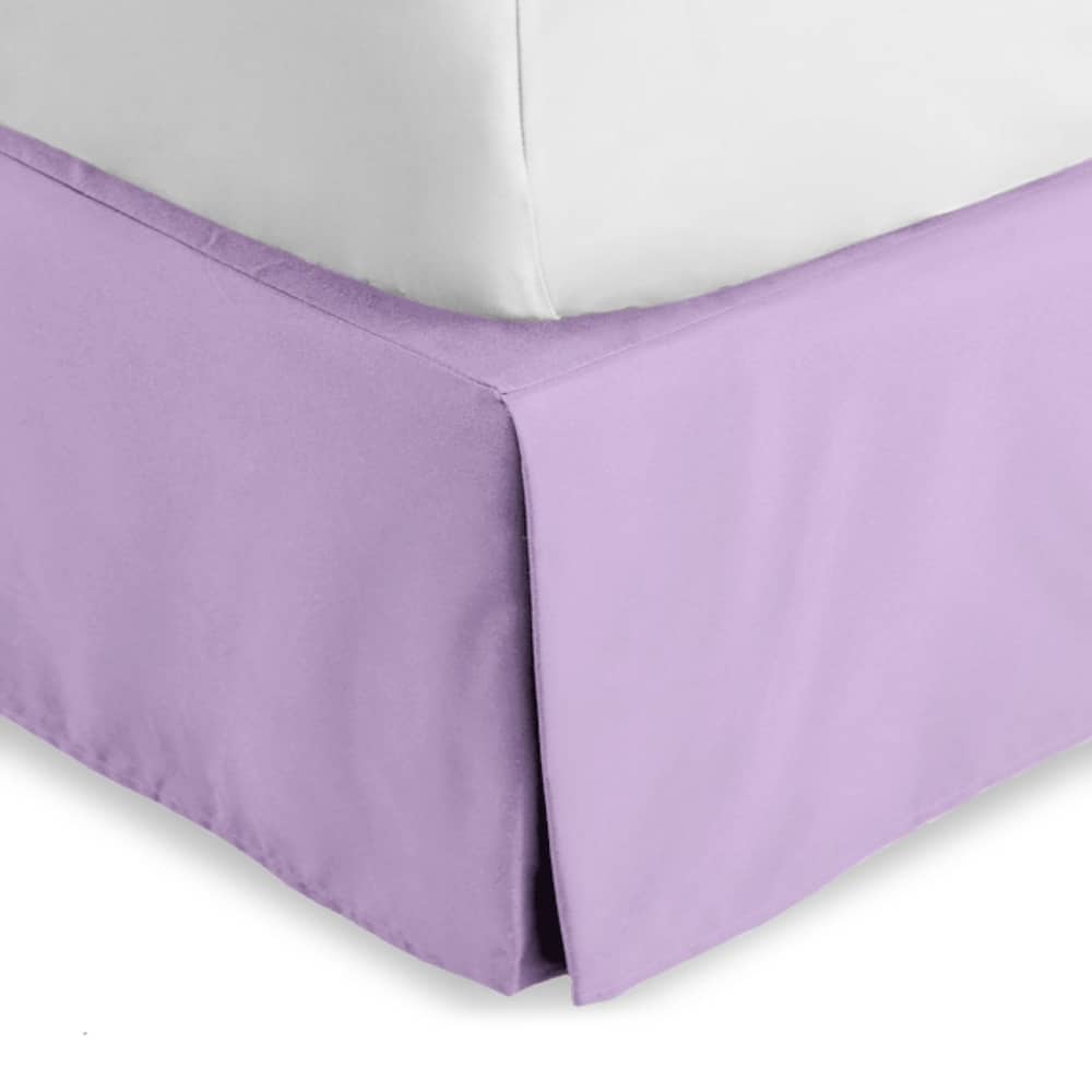Bare Home Pleated Bed Skirt - 15-Inch Tailored Drop Easy Fit