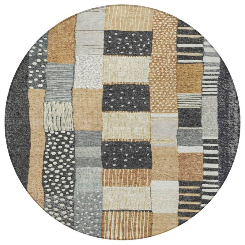 HomeRoots Geometric Transitional Rectangle Outdoor Rug