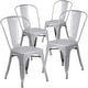 preview thumbnail 156 of 164, Metal Indoor/ Outdoor Stackable Bistro Chair (Set of 4)