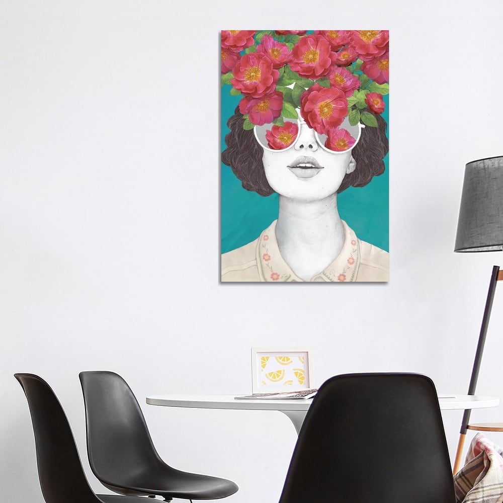 iCanvas "The Optimist Rose Tinted Glasses" by Laura Graves Canvas Print