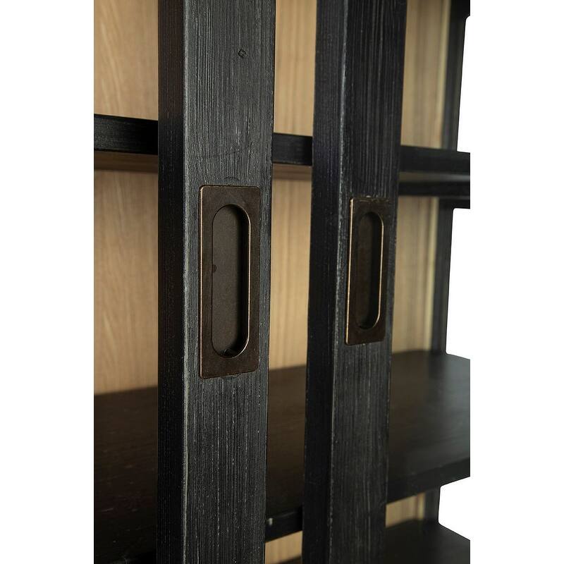 Furniture Classics Reclaimed Fir Charcoal Single Balmoral Display Cabinet