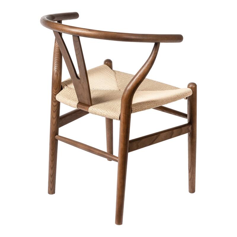 Albany-2 - Black - Natural Papercord Seat (Set of 2)