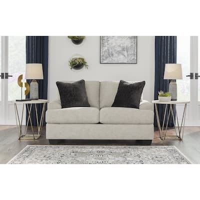 Signature Design by Ashley Vayda Gray Loveseat - 63"W x 38"D x 37"H