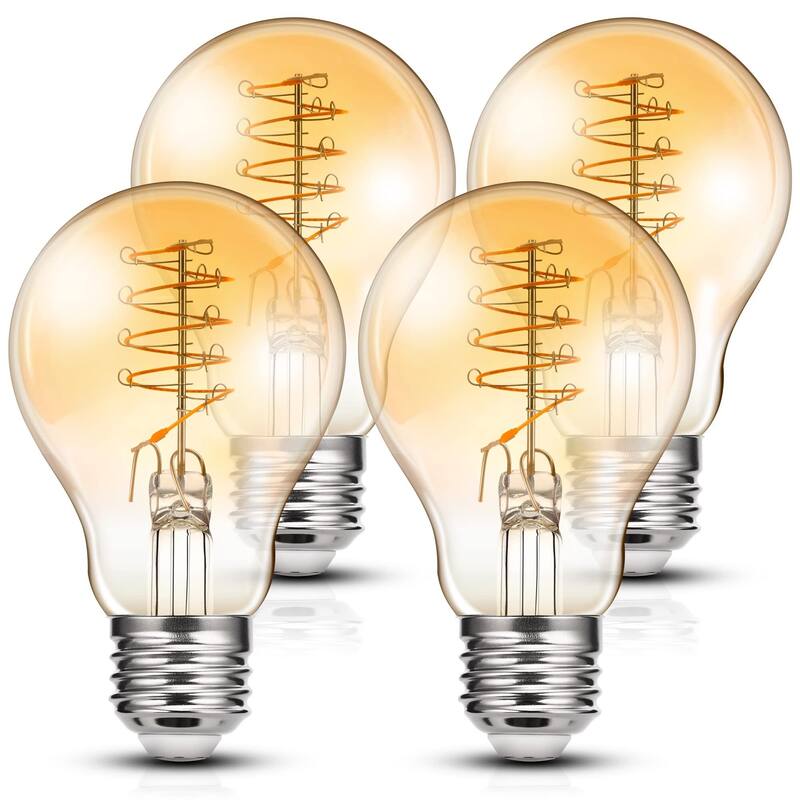 6 Pack Edison LED Light Bulbs, E26 Dimmable Led Light Bulbs, 800 LM Warm White 2700K, ST58 Antique LED Filament Bulbs