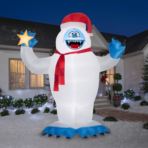 slide 2 of 2, Gemmy Bumble Abominable Snowman 12-foot Christmas Airblown Inflatable