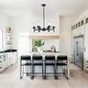 preview thumbnail 3 of 29, Modern Black Farmhouse Chandelier Dining Room Light Fixture Over Table Industrial Lighting for Living Room Foyer Kitchen