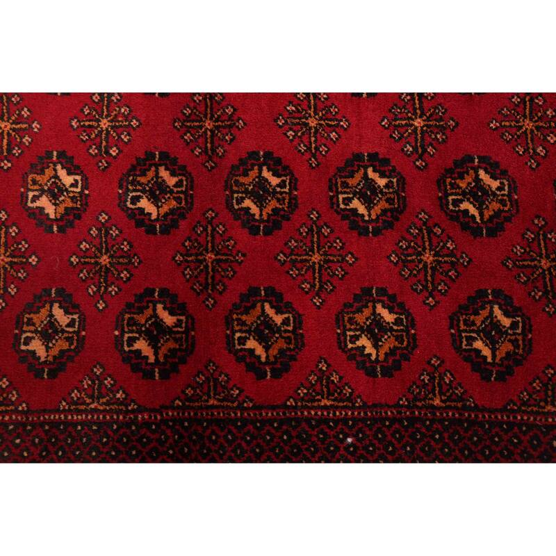 ECARPETGALLERY Hand-knotted Teimani Red Wool Rug - 3'5 x 6'5