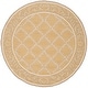 preview thumbnail 23 of 105, SAFAVIEH Handmade Chelsea Kimber Trellis French Country Wool Rug 5'6" Round - Yellow/Grey - Round