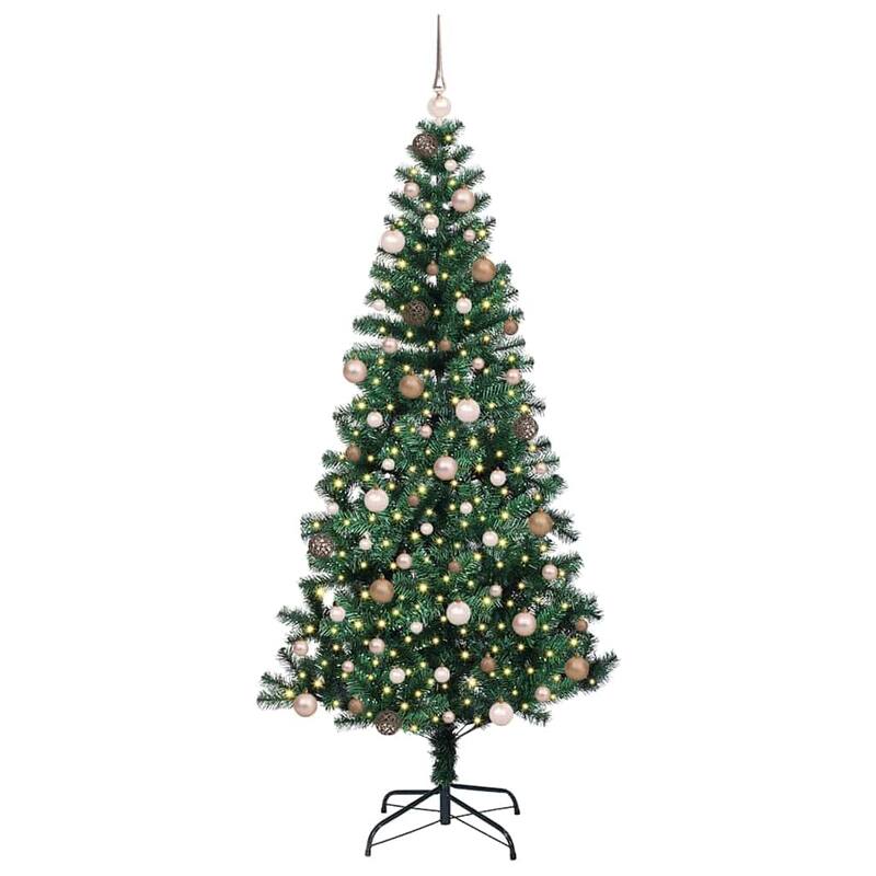 vidaXL Artificial Christmas Tree Green 70.9" PVC