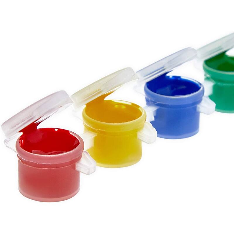Bright Creations Acrylic Paint Pots for Kids, Classroom, Art and Crafts, 24 Pack, 8 Colors