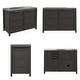 preview thumbnail 87 of 93, 100% Solid Wood Outdoor Kitchen Cabinet Set, Modular Patio BBQ Island Sideboard Buffet Pantry