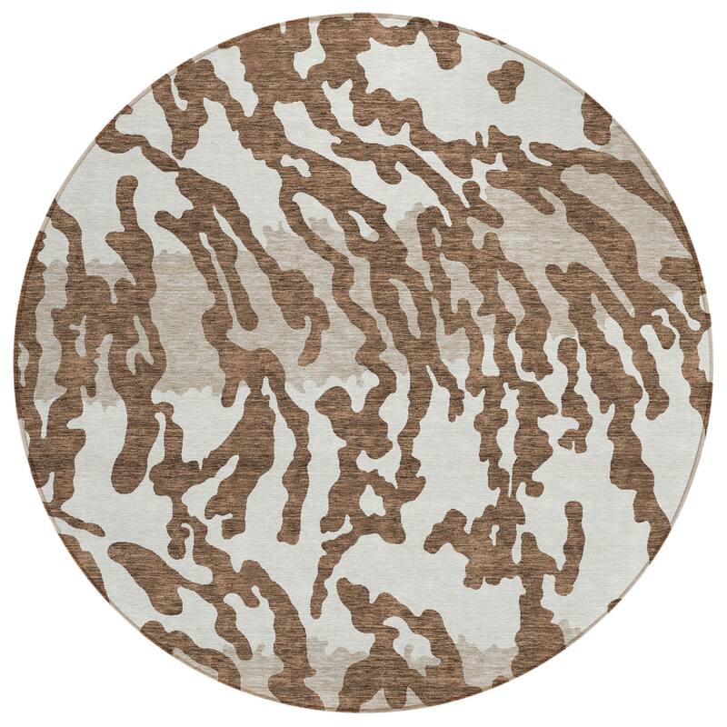 HomeRoots Animal Print Transitional Rectangle Outdoor Rug