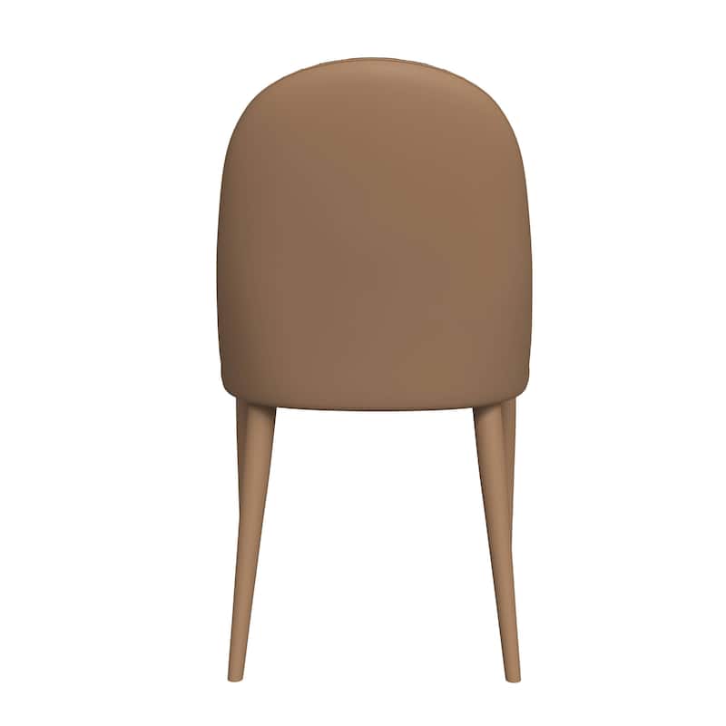 Seville Dining Chair Upholstered in Leather with Iron Legs Set of 4