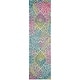 preview thumbnail 15 of 34, SAFAVIEH Watercolor Agafia Medallion Rug 2'3" x 10' Runner - Ivory/Fuchsia - Runner