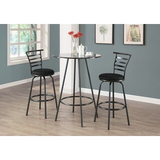 Overstock Monarch 2396 Swivel Silver Grey Metal 43nch Two Piece Barstool (Set of 2 - Bar Height - 29-32 in. - Grey)