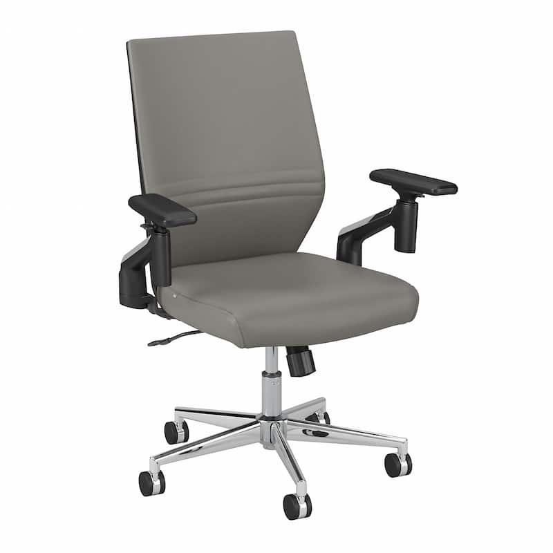 Laguna Mid Back Leather Office Chair by Bush Business Furniture