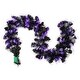 preview thumbnail 6 of 9, Multi Function Fiber Optic Artificial Halloween Garland - 6' x 6" - Black - Purple and Orange LED